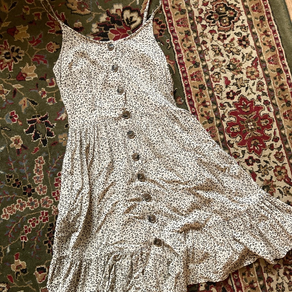 Brown cheetah dress